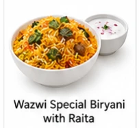 Waves Special Biryani with Raita