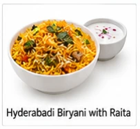 Hyderabadi Biryani with Raita